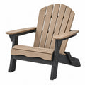 Adirondack Gartenstuhl 83 x 80 x 98 cm Kunststoff Braun/Schwarz wetterbeständig