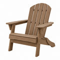 Adirondack Gartenstuhl 83 x 80 x 95 cm Braun Kunststoff mit Armlehnen