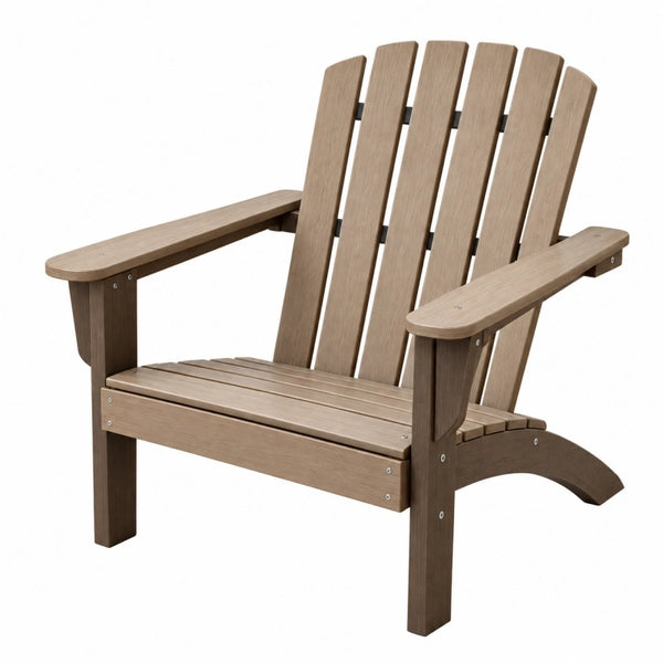 Adirondack Gartenstuhl 78 x 83 x 95 cm Kunststoff Taupe mit Armlehnen