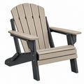 Adirondack-Gartenstuhl 83 x 79 x 100 cm Kunststoff Taupe Anthrazit mit breiten Armlehnen